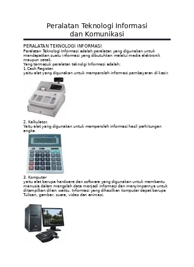 Detail Contoh Peralatan Tik Nomer 29
