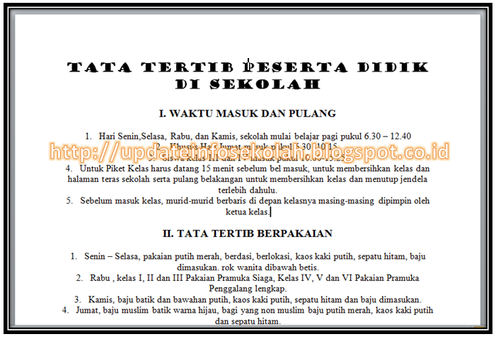 Detail Contoh Peraturan Di Sekolah Nomer 31