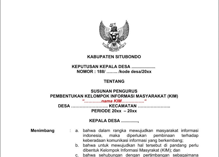 Detail Contoh Peraturan Kepala Desa Nomer 13