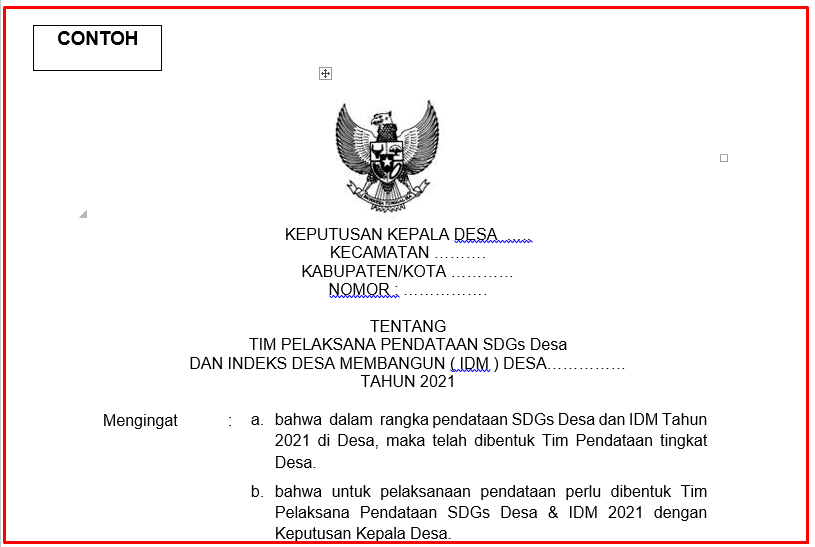 Detail Contoh Peraturan Kepala Desa Nomer 14