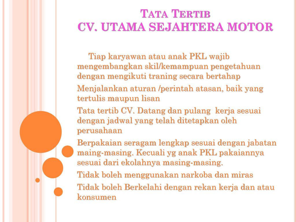 Detail Contoh Peraturan Perusahaan Cv Nomer 38