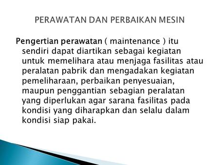 Detail Contoh Perawatan Preventif Nomer 17