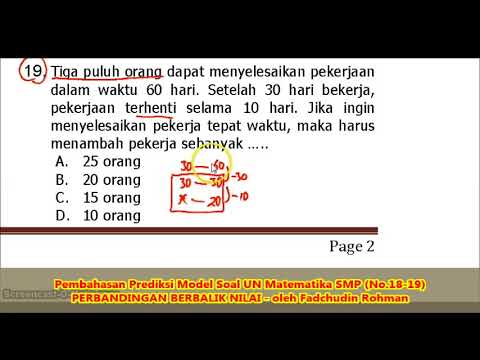 Detail Contoh Perbandingan Senilai Dan Berbalik Nilai Nomer 5