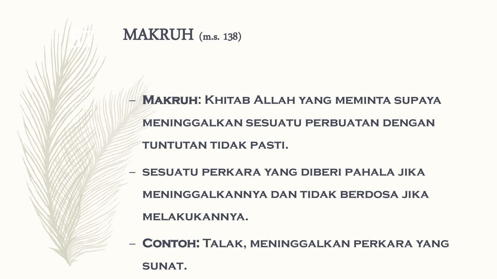 Detail Contoh Perbuatan Makruh Nomer 10