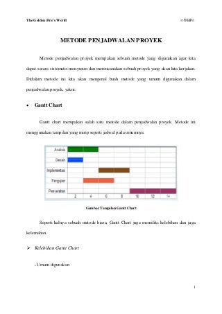 Detail Contoh Perencanaan Dan Penjadwalan Proyek Nomer 13