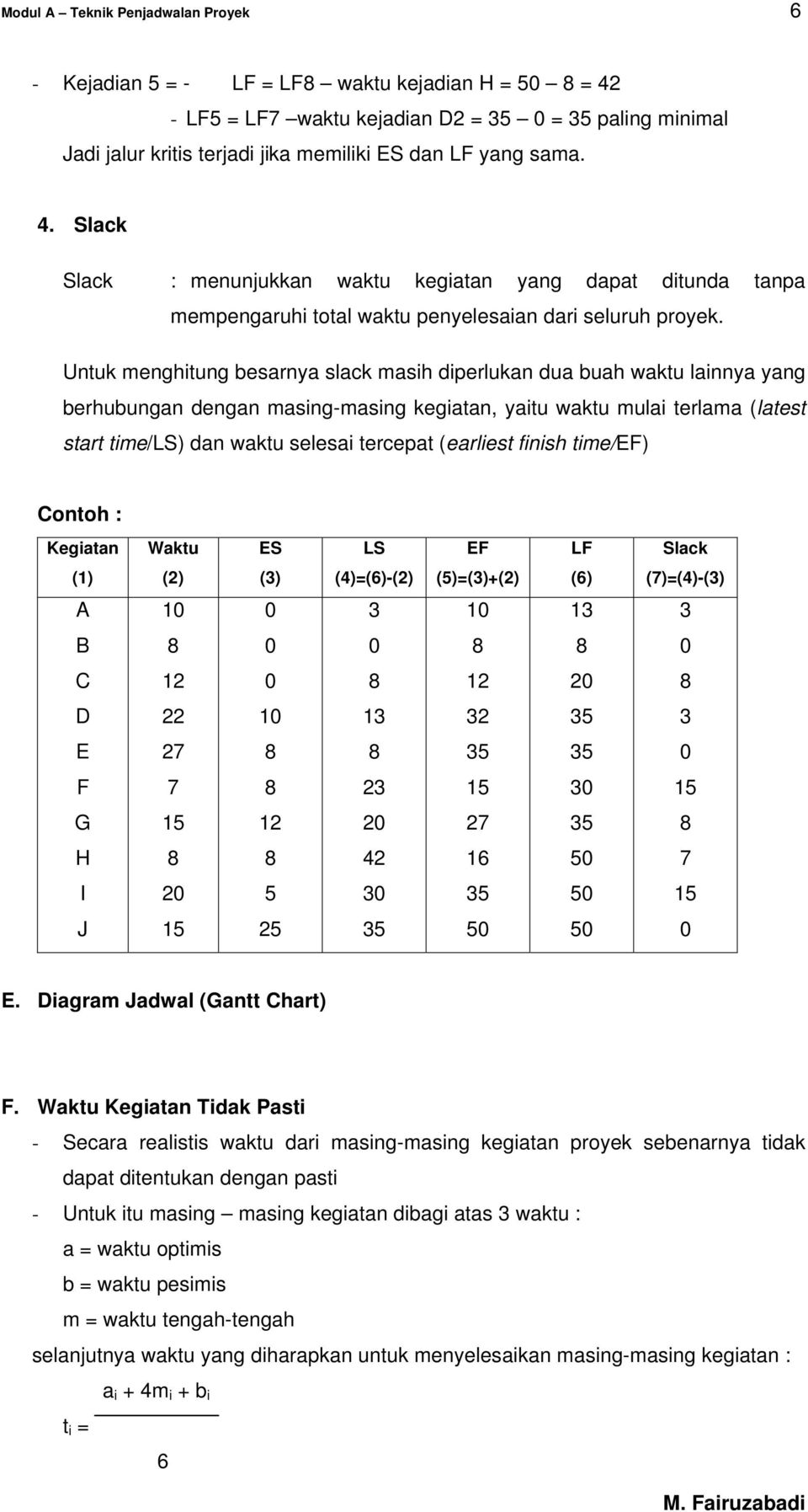 Detail Contoh Perencanaan Dan Penjadwalan Proyek Nomer 33