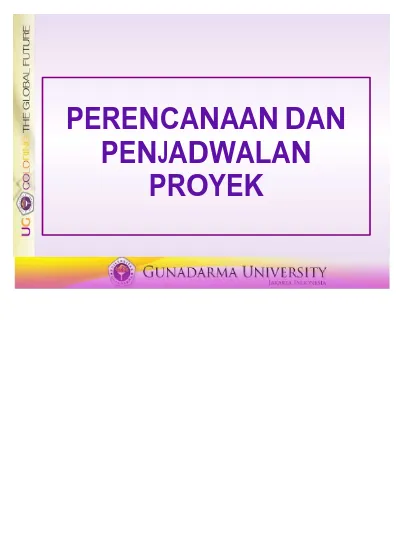 Detail Contoh Perencanaan Dan Penjadwalan Proyek Nomer 6