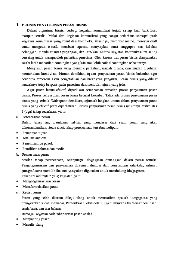 Detail Contoh Perencanaan Pesan Bisnis Nomer 48