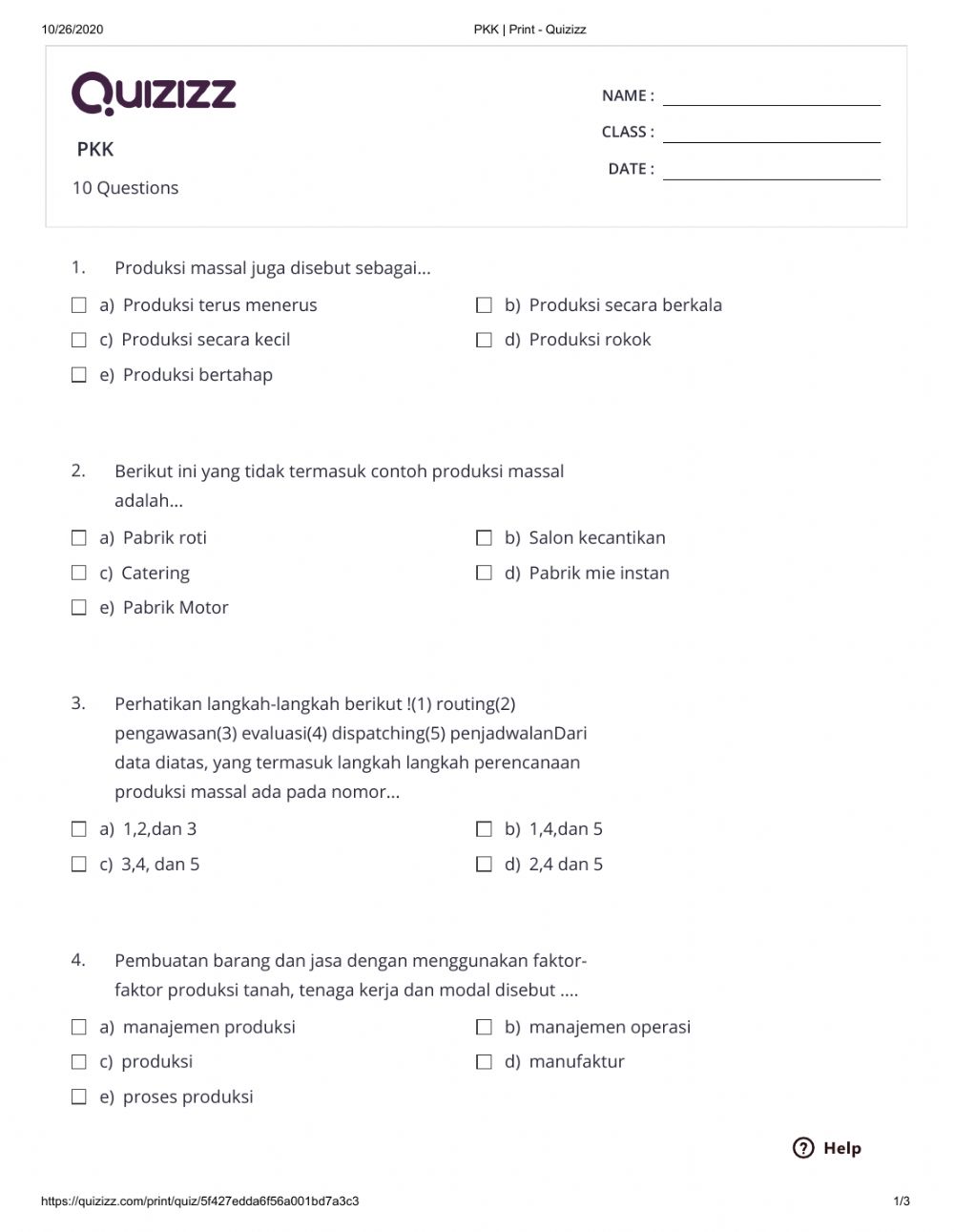 Detail Contoh Perencanaan Produksi Nomer 11