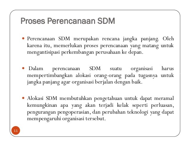 Detail Contoh Perencanaan Sdm Dalam Perusahaan Nomer 9