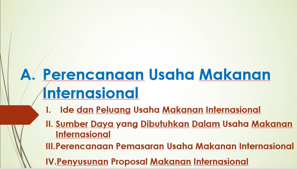 Detail Contoh Perencanaan Usaha Makanan Internasional Nomer 14