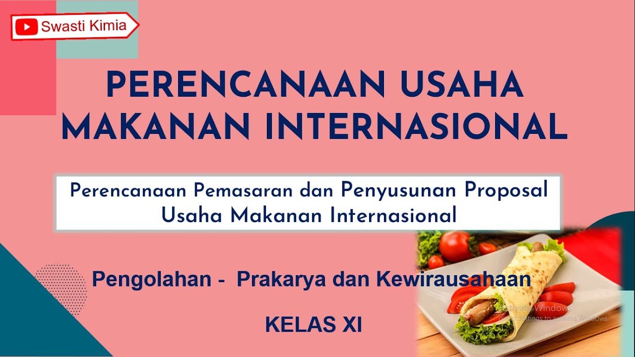 Detail Contoh Perencanaan Usaha Makanan Internasional Nomer 3