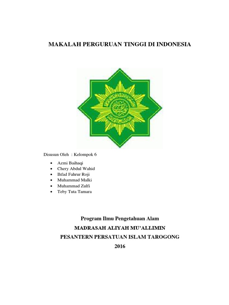 Detail Contoh Perguruan Tinggi Nomer 10