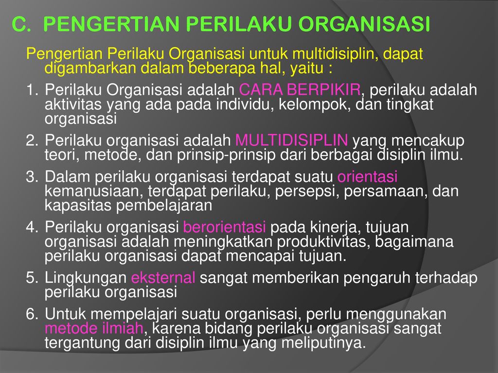 Detail Contoh Perilaku Individu Dalam Organisasi Nomer 11