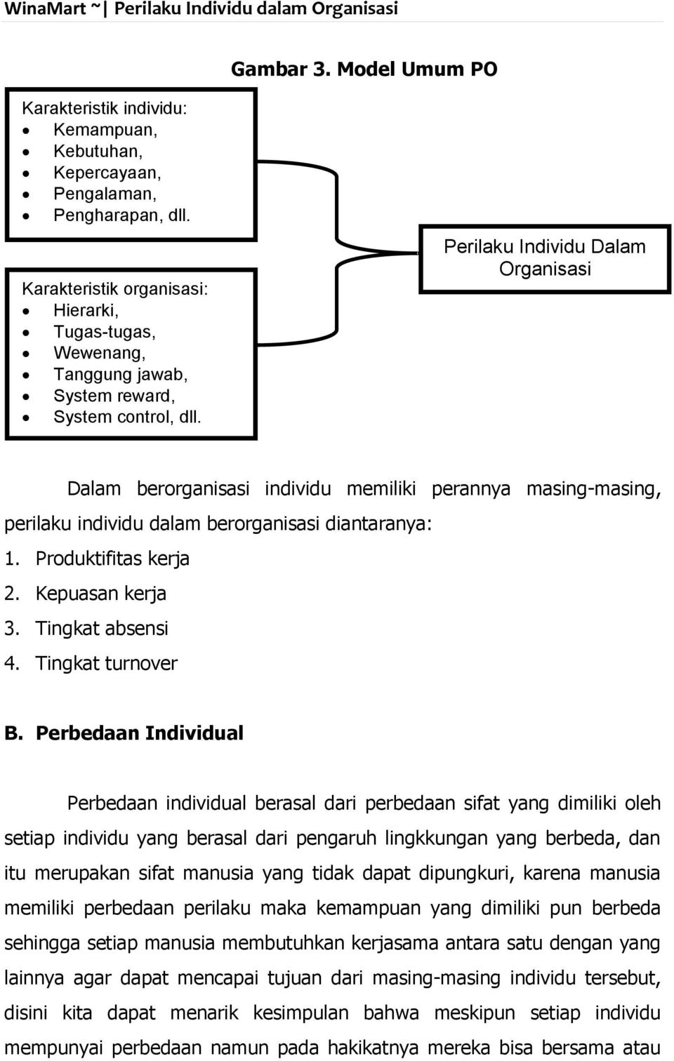 Detail Contoh Perilaku Individu Dalam Organisasi Nomer 9