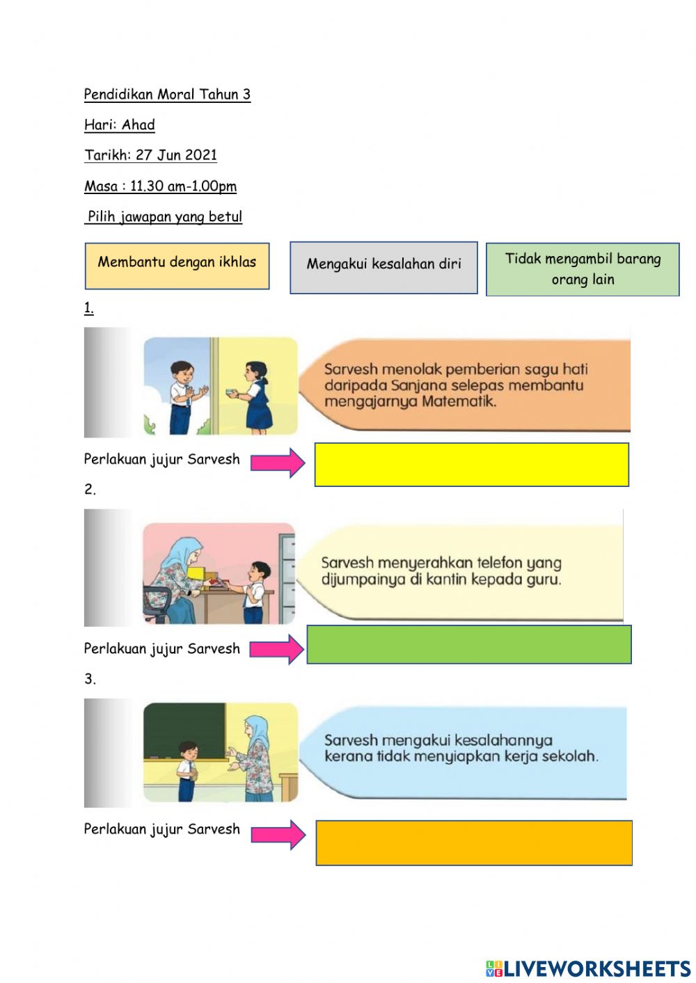 Detail Contoh Perilaku Jujur Nomer 4