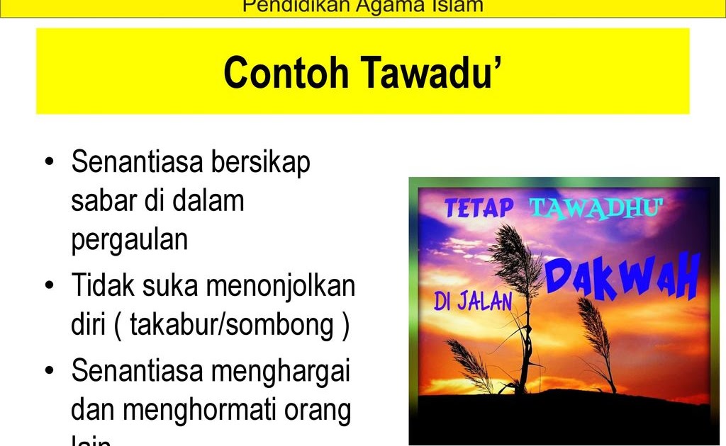 Detail Contoh Perilaku Tawadhu Nomer 31