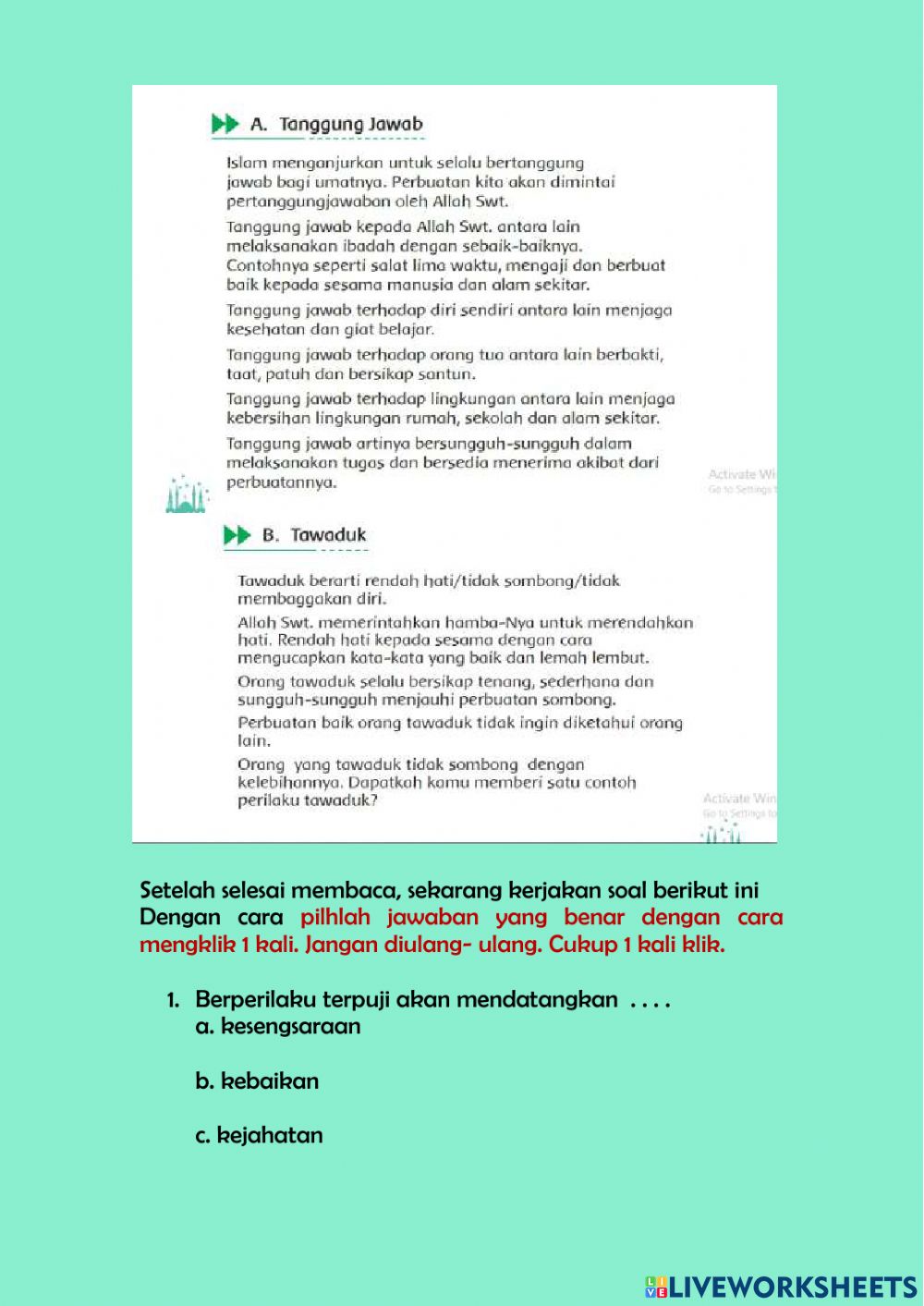 Detail Contoh Perilaku Tawaduk Nomer 51