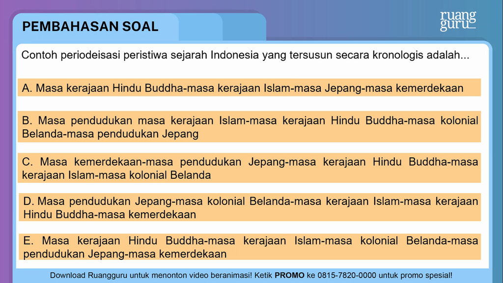 Detail Contoh Periodisasi Sejarah Nomer 21