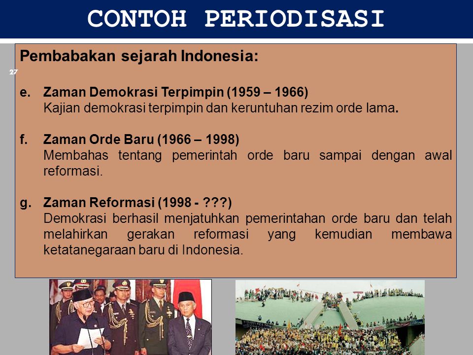 Detail Contoh Periodisasi Sejarah Nomer 4