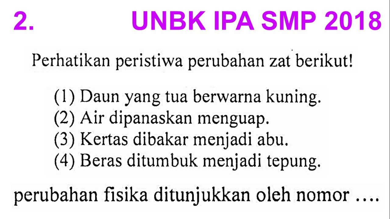 Detail Contoh Peristiwa Perubahan Fisika Nomer 30