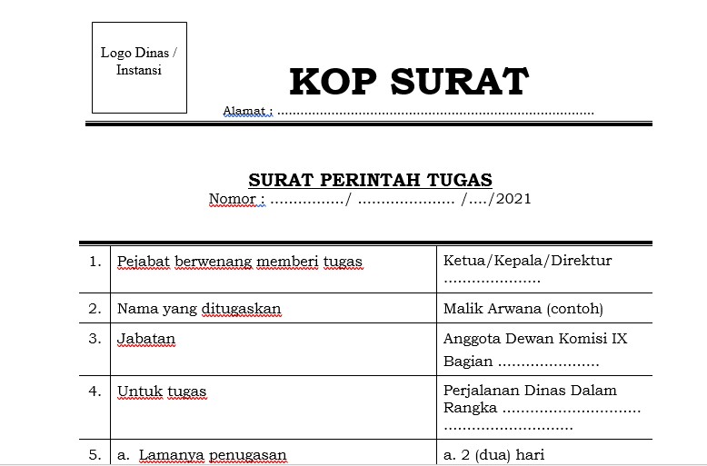 Detail Contoh Perjalanan Dinas Nomer 17