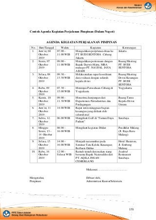 Detail Contoh Perjalanan Dinas Pimpinan Nomer 16