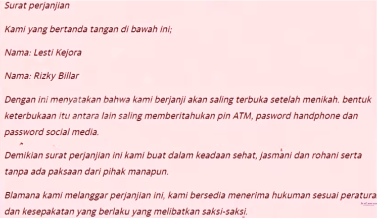 Detail Contoh Perjanjian Pra Nikah Nomer 4