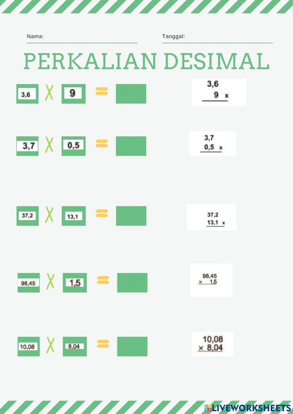 Detail Contoh Perkalian Desimal Nomer 32