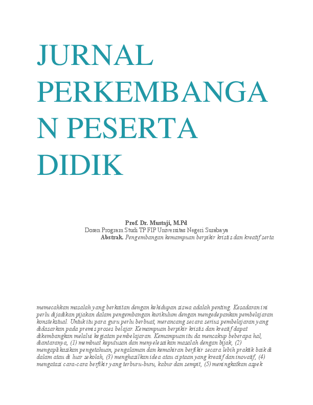 Detail Contoh Perkembangan Peserta Didik Nomer 9