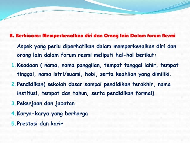 Detail Contoh Perkenalan Diri Yang Menarik Nomer 10