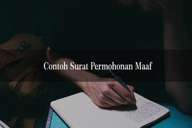 Detail Contoh Permintaan Maaf Nomer 57