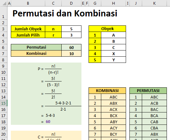 Detail Contoh Permutasi Dan Kombinasi Nomer 6