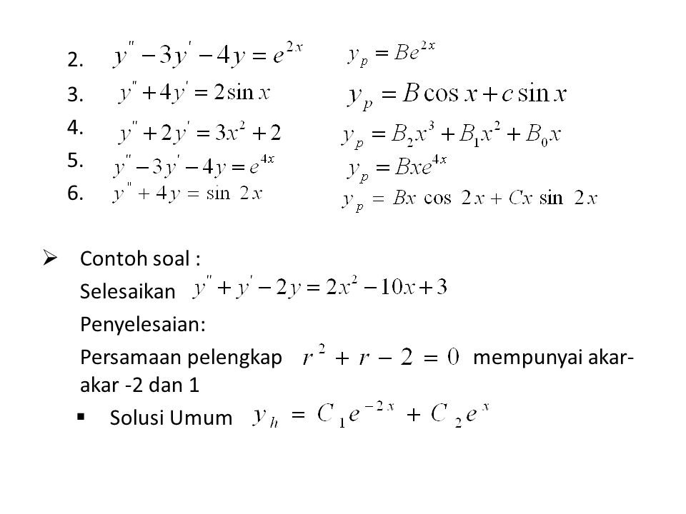 Detail Contoh Persamaan Diferensial Nomer 17