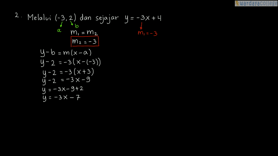 Detail Contoh Persamaan Garis Nomer 43