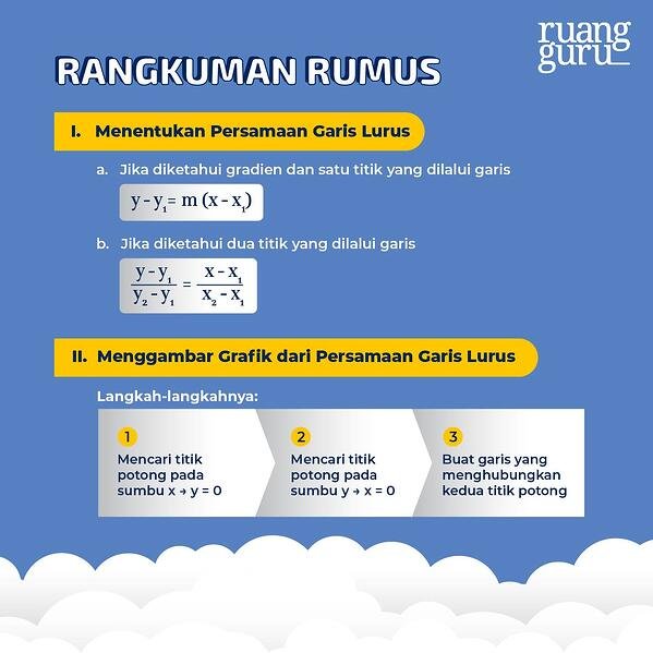 Detail Contoh Persamaan Garis Lurus Nomer 30