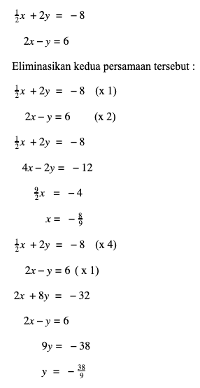 Detail Contoh Persamaan Linear Nomer 4