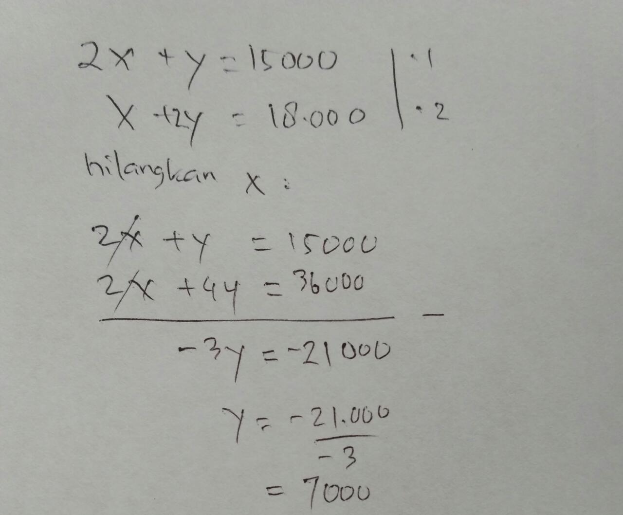 Detail Contoh Persamaan Linear Dua Variabel Nomer 35