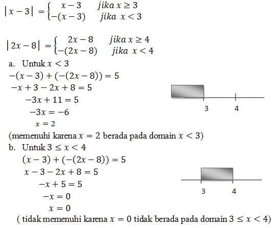 Detail Contoh Persamaan Nilai Mutlak Nomer 18