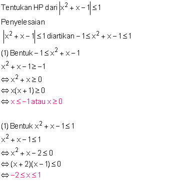 Detail Contoh Persamaan Nilai Mutlak Nomer 40