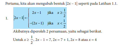 Detail Contoh Persamaan Nilai Mutlak Nomer 45