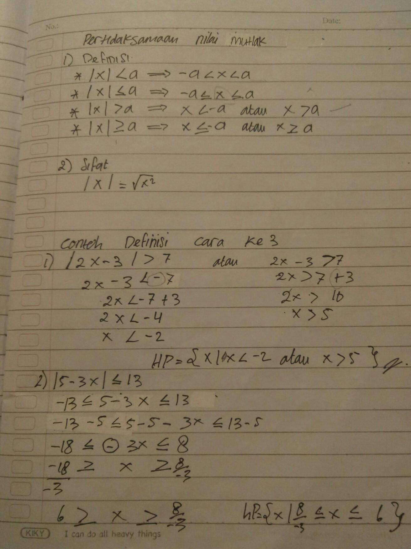 Detail Contoh Persamaan Nilai Mutlak Linear Satu Variabel Nomer 12