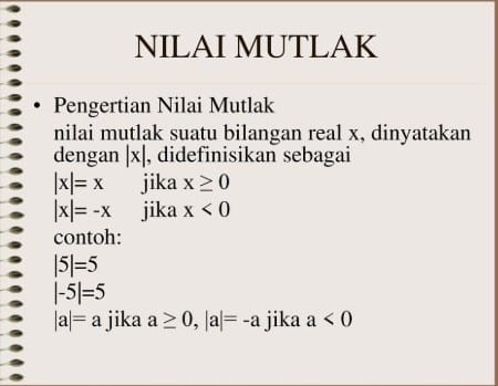 Detail Contoh Persamaan Nilai Mutlak Linear Satu Variabel Nomer 13