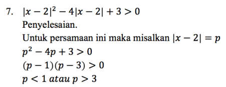 Detail Contoh Persamaan Nilai Mutlak Linear Satu Variabel Nomer 15