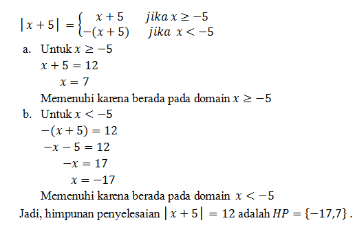 Detail Contoh Persamaan Nilai Mutlak Linear Satu Variabel Nomer 16