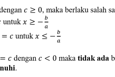 Detail Contoh Persamaan Nilai Mutlak Linear Satu Variabel Nomer 19