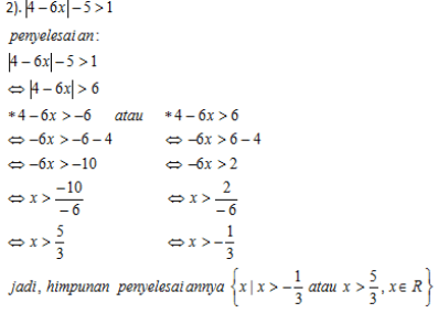 Detail Contoh Persamaan Nilai Mutlak Linear Satu Variabel Nomer 30