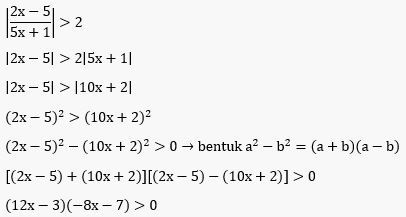 Detail Contoh Persamaan Nilai Mutlak Linear Satu Variabel Nomer 41