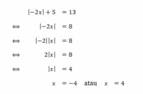 Detail Contoh Persamaan Nilai Mutlak Linear Satu Variabel Nomer 9