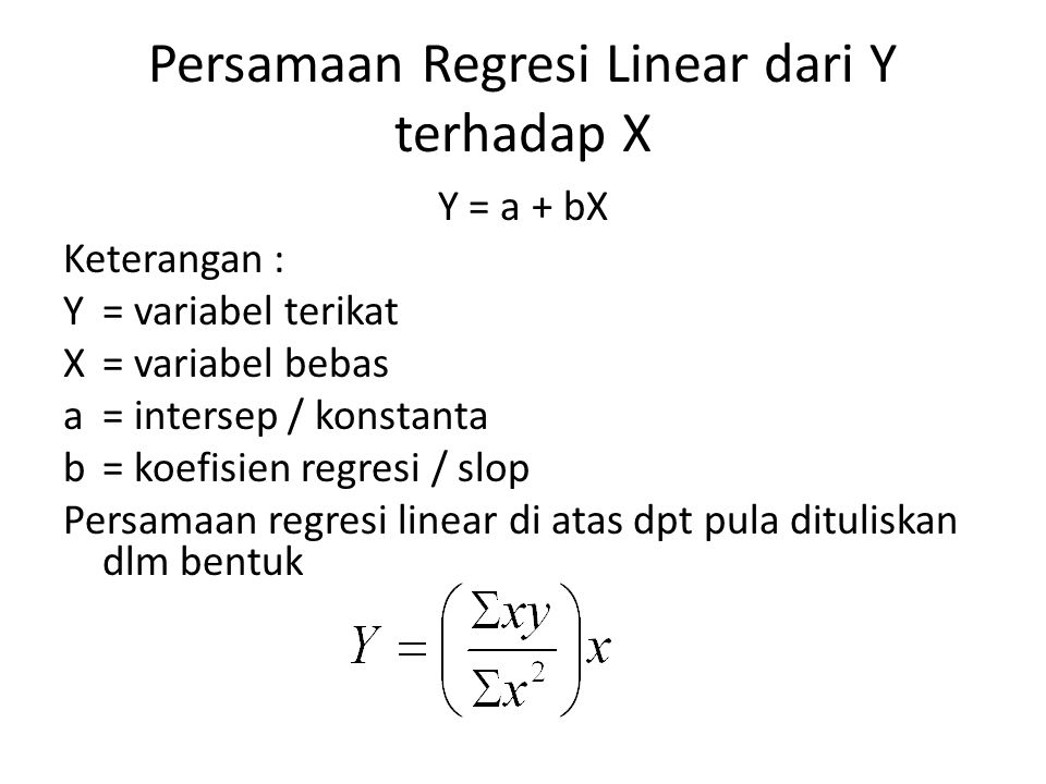 Detail Contoh Persamaan Regresi Nomer 17